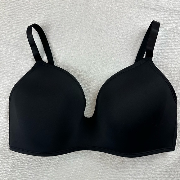Echo Other - Echo Black Plunge Bra with Adjustable Straps